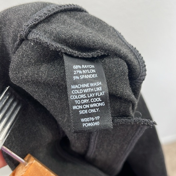 Betabrand Straight-Leg Classic Dress Pant Yoga Pant Charcoal Grey size Large - Picture 8 of 13